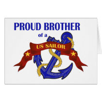 Proud Brother of a US Sailor cards