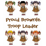 Proud Brownie Troop Leader Brownie Rows T-shirt