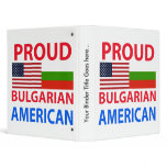 Proud Bulgarian American Vinyl Binders