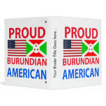 Proud Burundian American 3 Ring Binder