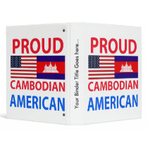 Proud Cambodian American Vinyl Binder