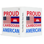 Proud Cambodian American Vinyl Binder