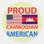 Proud Cambodian American Sticker