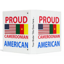 Proud Cameroonian American 3 Ring Binder