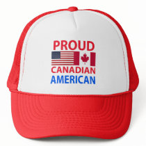 Proud Canadian American Trucker Hats