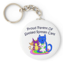 Proud Cat Parent Keychain