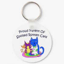 Proud Cat Parent Keychain by Victoreeah Proud Cat Parent Keychain