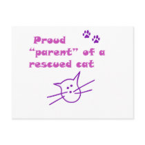 proud cat post card