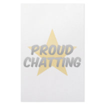 Proud Chatting Custom Stationery