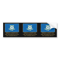 Proud Citizen of  Connecticut bumper stickers