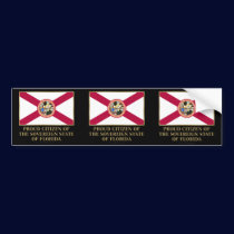 Proud Citizen of  Florida bumper stickers