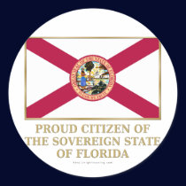Proud Citizen of  Florida stickers