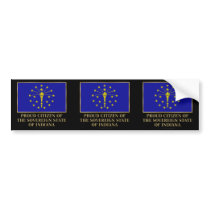 Proud Citizen of Indiana bumper stickers