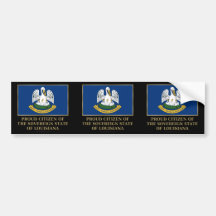 Proud Citizen of Louisiana Bumper Sticker
