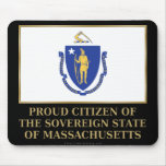 Proud Citizen of Massachusetts Mouse Pad