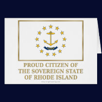 Proud Citizen of Rhode Island cards