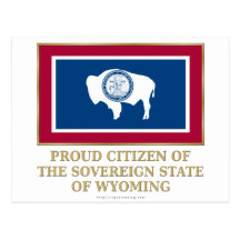 Proud Citizen of Wyoming Post Cards