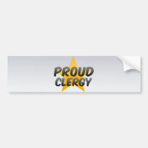 Proud Clergy Bumper Stickers