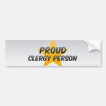 Proud Clergy Person Bumper Stickers