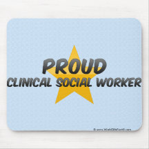 Proud Clinical Social Worker Mouse Pad