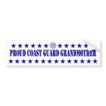 Proud Coast Guard Grandmother Stars Bumper Sticker