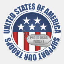 Proud Coast Guard Parent stickers