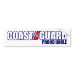Proud Coast Guard Uncle Bumper Sticker