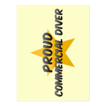 Proud Commercial Diver Postcard
