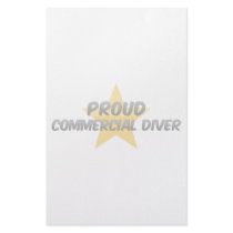 Proud Commercial Diver Stationery Paper