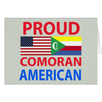 Proud Comoran American Greeting Card