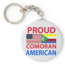 Proud Comoran American Key Chain