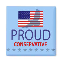 Proud Conservative Fridge Magnet