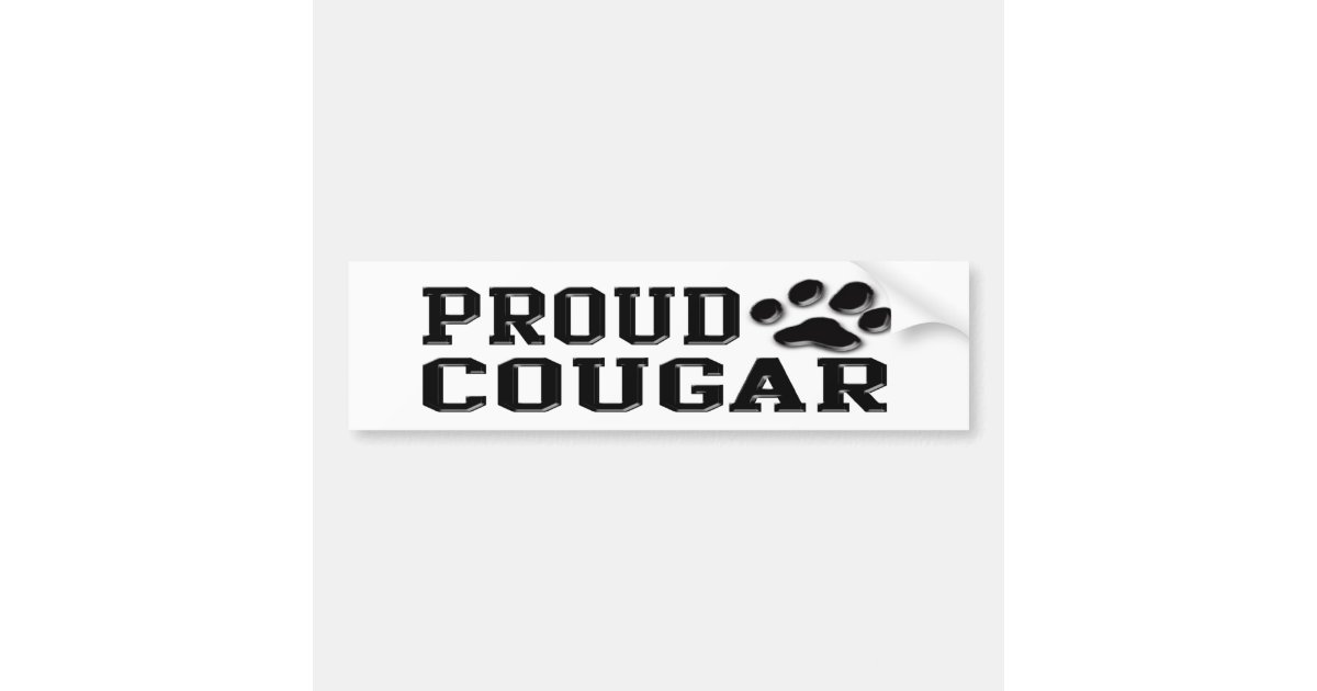 Proud Cougar Bumper Sticker Zazzle