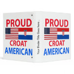 Proud Croat American binders