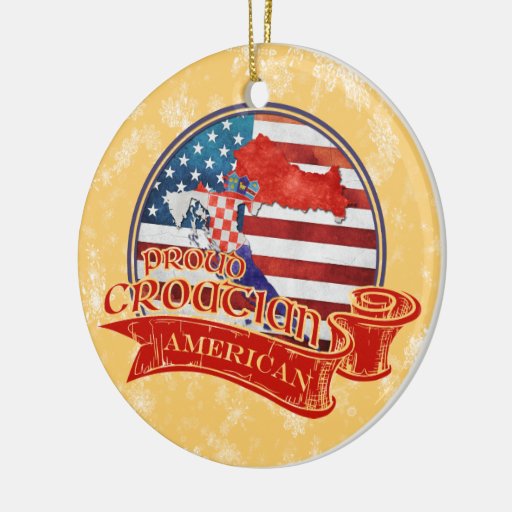 proud croatian american christmas ornament zazzle proud croatian american christmas ornament zazzle