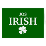Proud Custom Jos Irish City T-Shirt cards