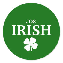 Proud Custom Jos Irish City T-Shirt stickers