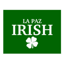 Proud Custom La Paz Irish City T-Shirt Post Card