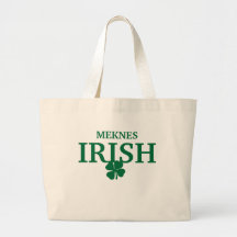 Proud Custom Meknes Irish City T-Shirt Canvas Bags