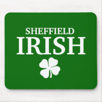 Proud Custom Sheffield Irish City T-Shirt mousepads by funnycustomtshirts Proud Custom Sheffield Irish City T-Shirt mousepads