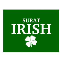 Proud Custom Surat Irish City T-Shirt Postcard