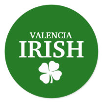 Proud Custom Valencia Irish City T-Shirt stickers by funnycustomtshirts Proud Custom Valencia Irish City T-Shirt stickers