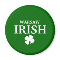 Proud Custom Warsaw Irish City T-Shirt magnets