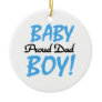 Proud Dad Baby Boy Gifts Christmas Ornaments