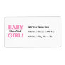 Proud Dad Baby Girl Gifts Personalized Shipping Label