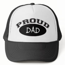 Proud Dad (Black) Mesh Hats