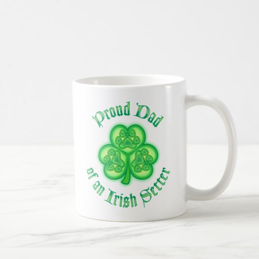 Proud Dad of an Irish Setter Mugs