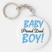 Proud Dad of Baby Boy Tshirts and Gifts Key Chain