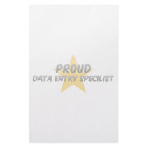 Proud Data Entry Specilist Custom Stationery