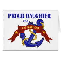 Proud Daughter of a US Sailor cards